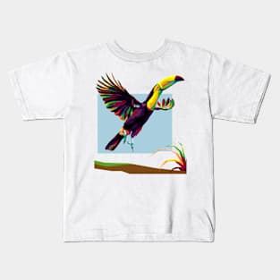 Animal Bird Pop Art Kids T-Shirt